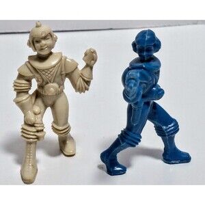 VINTAGE 1950S PLASTIC ARCHER AJAX SPACEMEN HARD PLASTIC FIGURE LOT OF 2